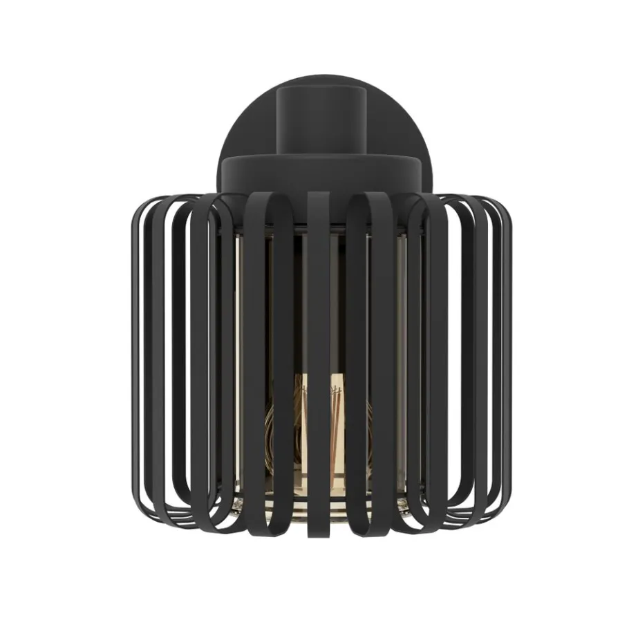 Eglo SELINUS Wandlamp staal zwart / Glas helder H: 220 mm Hot