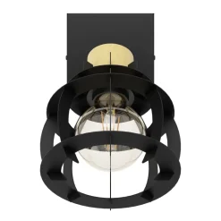 Eglo STILLINGTON 1 spot staal, hout zwart, bruin H: 245 mm | Ø 160 mm Discount