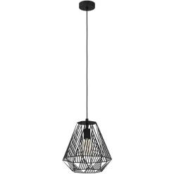 Eglo STYPE hanglamp staal zwart H: 1100 mm | Ø 330 mm Discount
