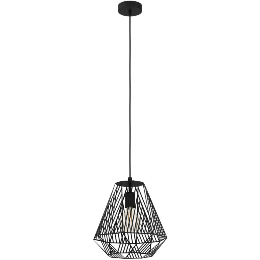 Eglo STYPE hanglamp staal zwart H: 1100 mm | Ø 330 mm Discount