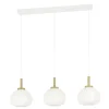 Eglo SUMMERHILL hanglamp staal, hout wit, bruin / papier wit H: 1100 mm Online