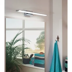 Eglo TABIANO Spiegelarmaturen staal chroom / Kunststof wit H: 70 mm Clearance