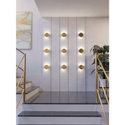 Eglo TALAMELLO Wandlamp aluminium geborsteld goud Ø 150 mm Hot