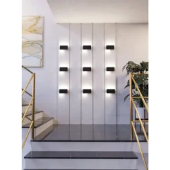 Eglo TALAMELLO Wandlamp aluminium zwart H: 100 mm Discount