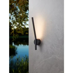 Eglo TAPARITA Wandlamp staal zwart / Kunststof wit H: 440 mm New