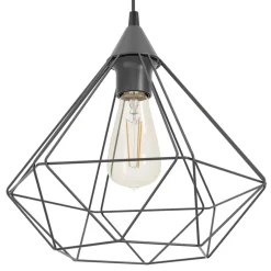 Eglo TARBES hanglamp Kunststof zwart / staal zwart H: 1100 mm | Ø 325 mm Best
