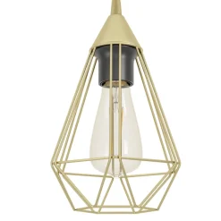 Eglo TARBES hanglamp staal geelkoper-geborsteld H: 1300 mm Best