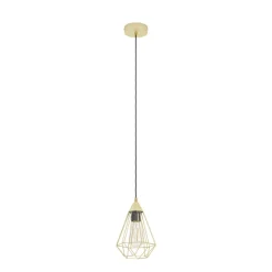 Eglo TARBES hanglamp staal geelkoper-geborsteld H: 1300 mm | Ø 175 mm Sale