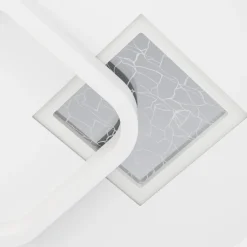 Eglo TIRIOLO Wand-/plafondlamp staal, kunststof wit, zilver H: 60 mm Online