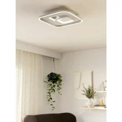 Eglo TIRIOLO Wand-/plafondlamp staal, kunststof wit, zilver H: 60 mm Online