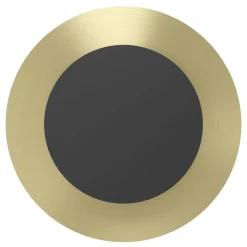 Eglo TOCINA Wandlamp staal zwart, geborsteld messing Ø 240 mm Discount