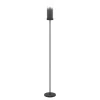Eglo TOOTHILL Staande lampen staal zwart / glas gestoomd zwart-transparant H: 1535 mm | Ø 105 mm Best