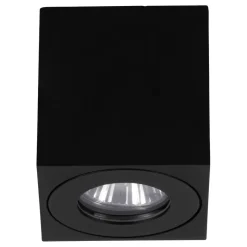 Eglo TORRECOLA Plafondarmaturen aluminium, kunststof zwart / Glas helder H: 95 mm Outlet