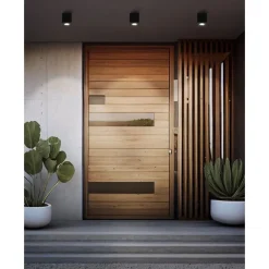 Eglo TORRECOLA Plafondarmaturen aluminium, kunststof zwart / Glas helder H: 95 mm Outlet