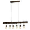 Eglo TOWNSHEND 4 hanglamp staal antiek bruin, zwart H: 1100 mm Outlet