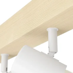 Eglo TOWNSHEND 3 spot hout, staal bruin, wit Online