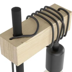 Eglo TOWNSHEND Tafellampen staal, hout zwart, bruin H: 500 mm Best
