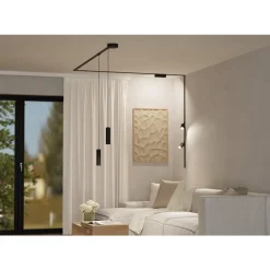 Eglo TPLUS PENDANT spot Kunststof zwart H: 1100 mm | Ø 55 mm Clearance