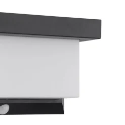 Eglo UTRERA zonne-energiearmatuur Kunststof zwart / Kunststof wit H: 120 mm