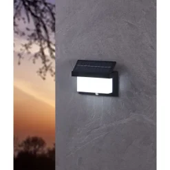 Eglo UTRERA zonne-energiearmatuur Kunststof zwart / Kunststof wit H: 120 mm