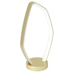 Eglo VALLEROSA Tafellampen aluminium, staal geelkoper-geborsteld / Kunststof wit H: 425 mm Sale