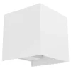 Eglo VALMONTONE Wandlamp aluminium wit / Glas helder H: 100 mm Clearance