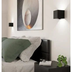 Eglo VALMONTONE Wandlamp aluminium zwart / Glas helder H: 100 mm Sale