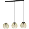 Eglo VENEZUELA hanglamp staal zwart, goud H: 1100 mm