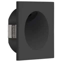 Eglo ZARATE inbouwarmatuur aluminium zwart / Kunststof wit