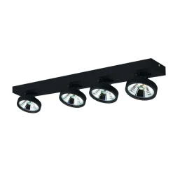 Fantasia AEON-4 black incl. 4x AR111 12W 2700K 1130 lm Hot