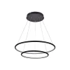 Fantasia ANNU pend. 2 rings  53W  SMD 3000K dimmable ø600+400mm Black Best