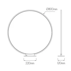 Fantasia ANNU table lamp  20W  SMD 3000K dimmable ø800mm Black Online
