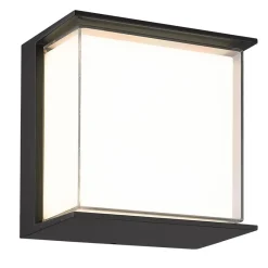 Fantasia ASLAN wallight  9Watt 1100Lm SMD LED 3000K IP65 black