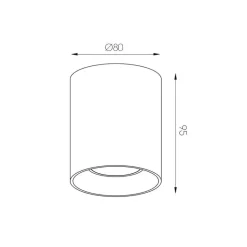 Fantasia BABAR Plafondlicht geborsteld brons rond 1xGU10 excl (max 50W) Clearance
