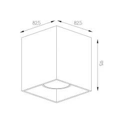 Fantasia BABAR Plafondlicht zwart vierkant 1xGU10 excl (max 50W) Discount