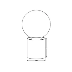 Fantasia BABU Tafellamp geborsteld goud 1x E27 excl (Ø80x84) Best