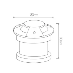 Fantasia BEACON 4 floorspot 5W COB Led 3000K 400lm IP67 Outlet
