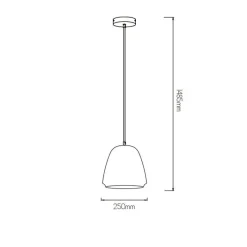 Fantasia Boban pendel Ø25 E27 satin nickel/white Sale