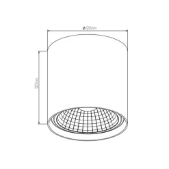 Fantasia BOX-1L round white incl. AR111 12W 2700K 1130 lm Online