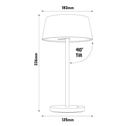 Fantasia DARLING LED Bureaulamp 5,3W 3-staps dimbaar zwart Hot