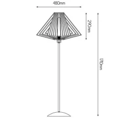 Fantasia DAXOS floor lamp  1x E27 black New