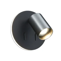 Fantasia DUSK wandlicht GU10 (excl) + LED 5,5W 2700K zwart + geb staal Discount