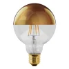 Fantasia E27 LED Globe G125 6W Kopspiegellamp Goud 2500K Dimbaar