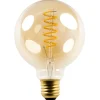 Fantasia E27 LED Globe Spiral G95 5W Amber 2200K Dimbaar Hot