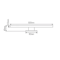 Fantasia EVIA mirror lamp IP44 SMD2835 LED 5W 350lm 2700K chrome Discount