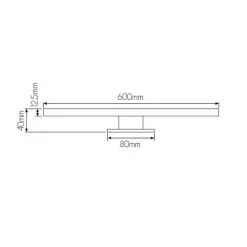 Fantasia EVIA mirror lamp IP44 SMD2835 LED 8W 600lm 2700K sandy white Online
