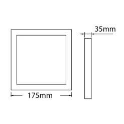 Fantasia FLUKE LED plafonnier vierkant geborsteld brons 12W 3000K 17,5cm Sale