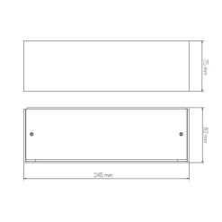Fantasia FLUO WL satin white 250mm R7s 118mm 10W LED WW dimmable Clearance