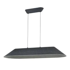 Fantasia FONIC 23W LED Pendel 1090x401mm dimbaar vilt donker / licht grijs New