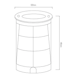 Fantasia FURI floorspot 7W COB Led 3000K 560lm IP67 New
